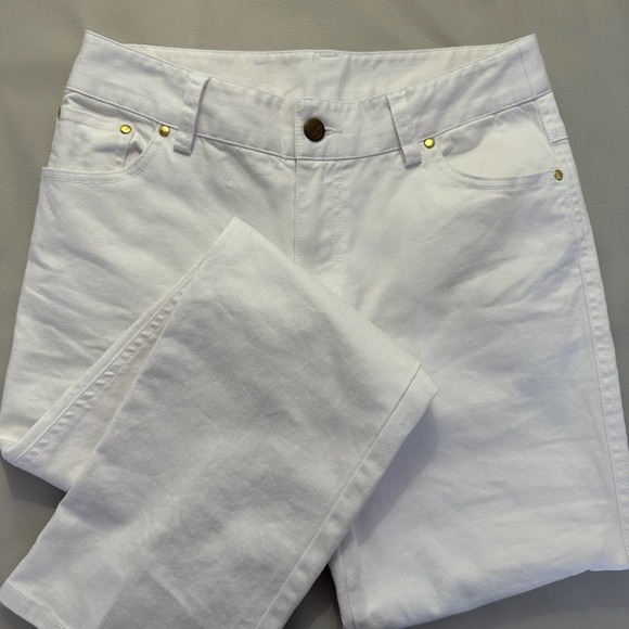 Draper James Denim - Draper James | Women’s White Straight Leg Jeans, Size 25/0